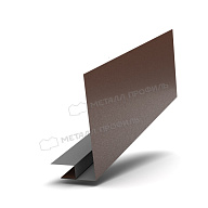 Планка карнизного свеса сложная 250х50х3000 (VALORI-20-Brown-0.5)